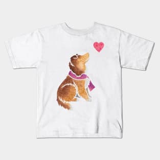 Watercolour Shetland Sheepdog Kids T-Shirt